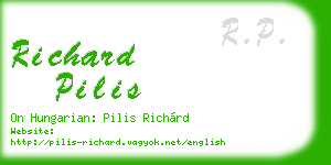 richard pilis business card