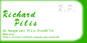 richard pilis business card